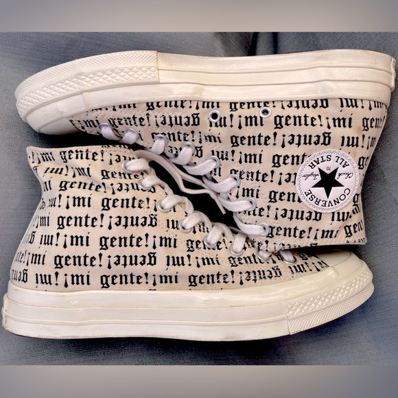 Converse Chuck 70 High ‘Mi Gente Capsule All Over Print’- Egrett/Black - 168172C - Picture 1 of 6